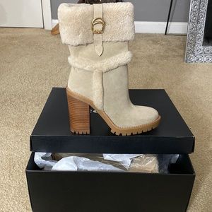 Brand New Coach Harlie Suede Coach Booties